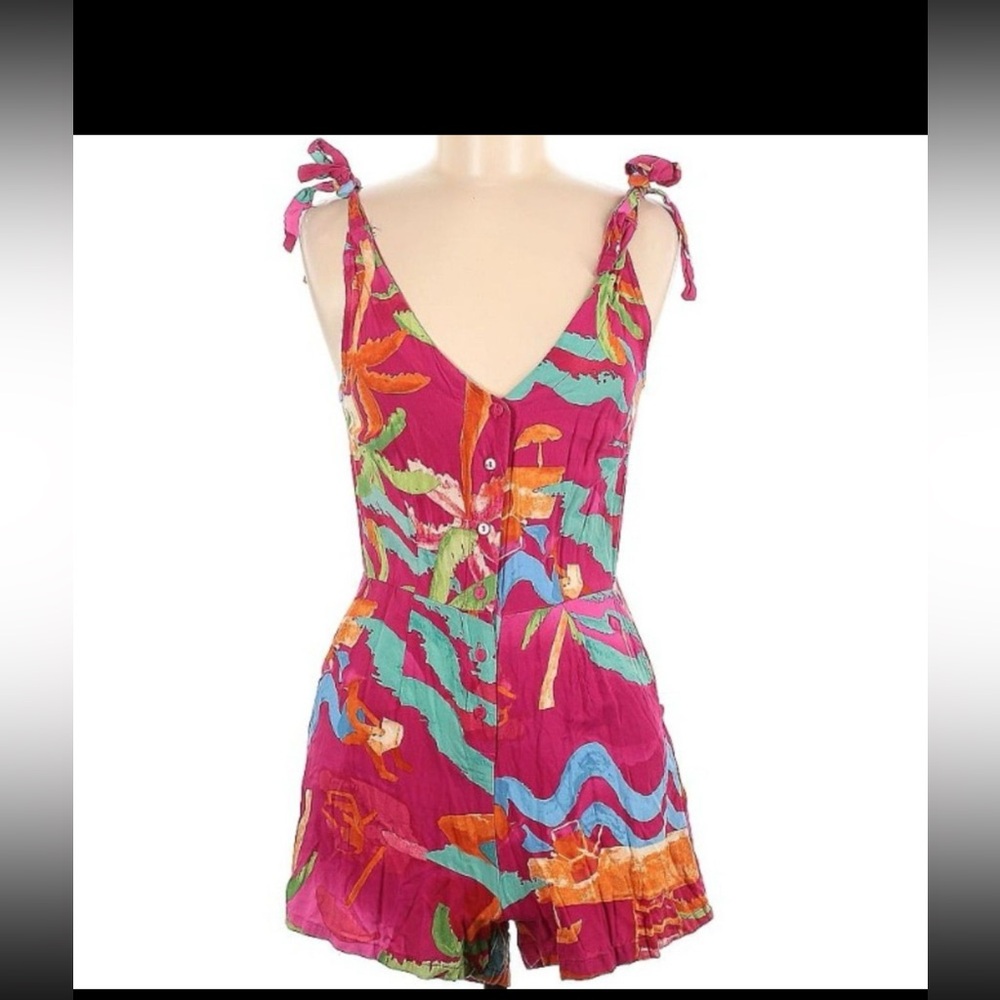C&C California Vibrant tropical Romper XS